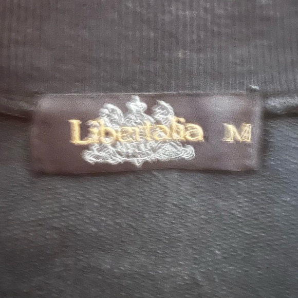 🛍️ Libertalia Black Motorcycle Biker “Rockers & Rebels” Zip Up Sweatshirt, Sz XS - Picture 5 of 12